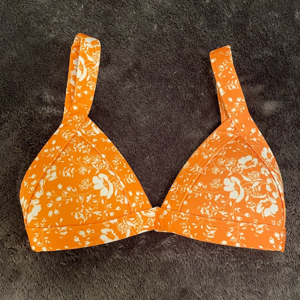 ONEONE Swimwear Orange Floral Kameron Top